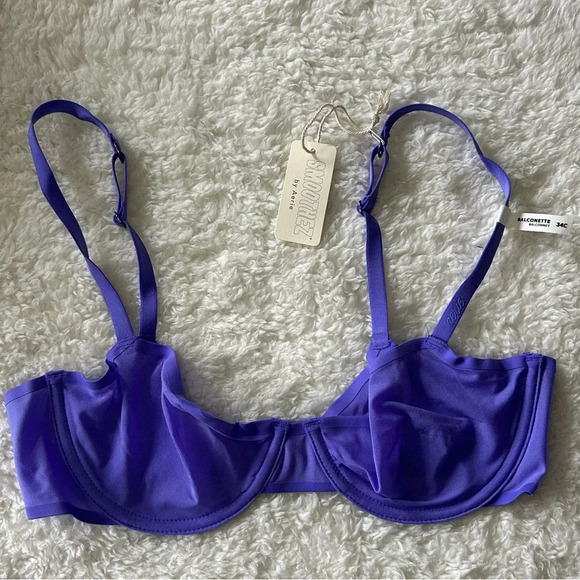 aerie Other - Aerie Smoothez Mesh Unlined Balconette Bra 34C NWT